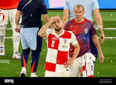 LEIPZIG GERMANY JUNE 24 Disappointed Players Of Croatia Mateo