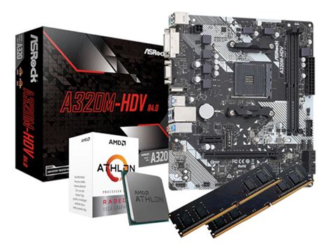 Kit Placa Mae Asrock A M Hdv Processador Amd A X Gb Placas