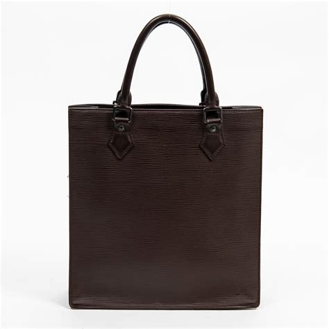 At Auction Louis Vuitton Louis Vuitton Mocha Epi Leather Sac Plat Pm Tote