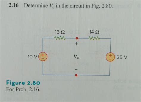 Solved 2 16 Determine Vo In The Circuit In Fig 2 80 Figure Chegg