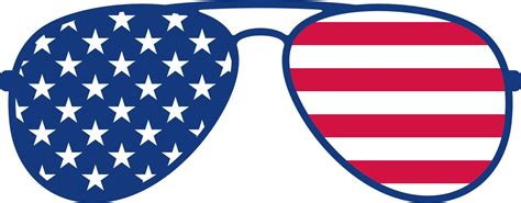 Aviator Sunglasses And Usa Flag America Vector Design 14456804 Vector Art At Vecteezy