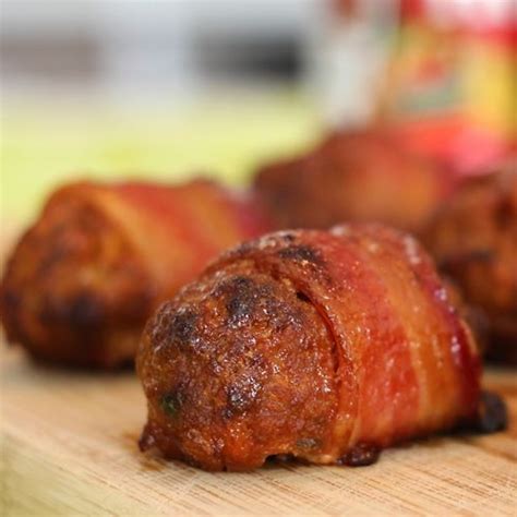 Maple Glazed Bacon Wrapped Mini Meatloaves Recipe Ground Beef