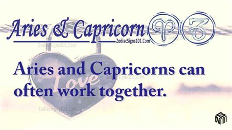 Aries Capricorn Partners For Life In Love Or Hate Compatibility And Sex Zodiacsigns101