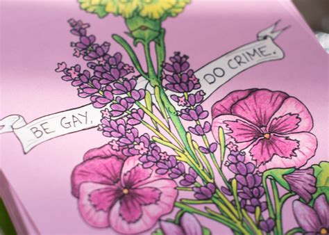 Be Gay Do Crime Art Print A A Pride Coming Out Gift Etsy