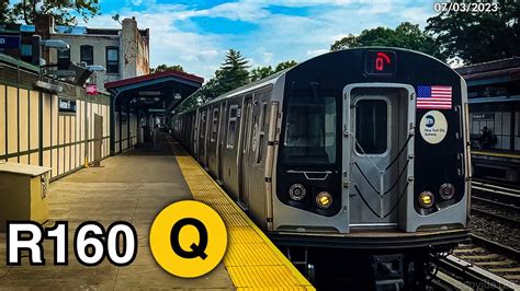 ᴴᴰ⁶⁰ NYC Subway B Exp Q Lcl Train Action Avenue H R46 R68