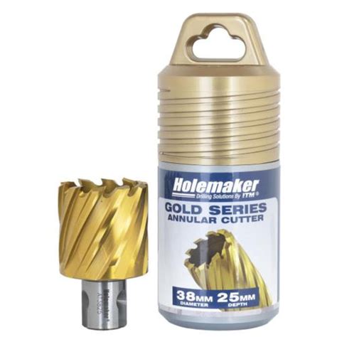 Holemaker Gold Series Annular Cutter 38mm X 25mm Doc Twl Nz