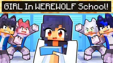 GIRL in an ALL WEREWOLF Minecraft School! - YouTube