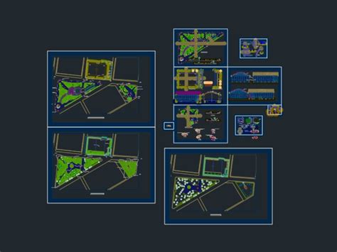 Parque En Autocad Descargar Cad 1 21 Mb Bibliocad