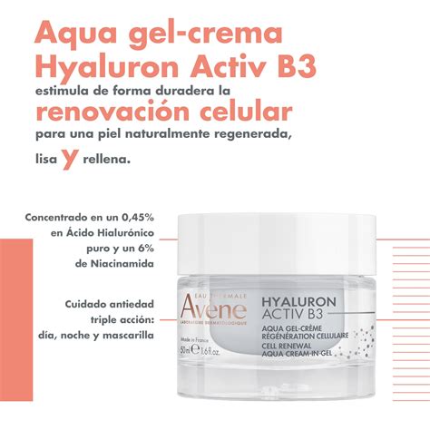 Avène presenta Hyaluron Activ B3 en textura aqua gel su último avance