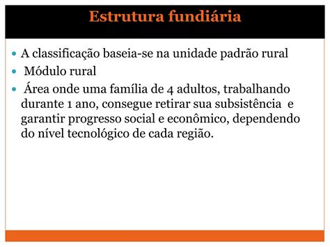 Estrutura Fundiaria No Brasil PPT