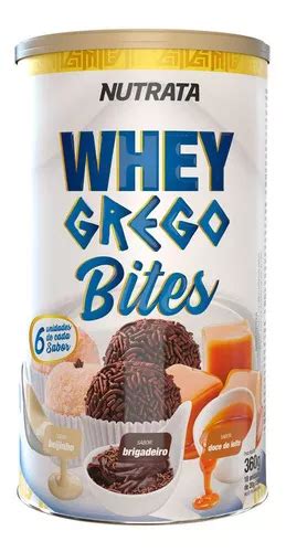 Whey Grego Bar Bits Unidades Nutrata Sabores Nf Sabor Beijinho