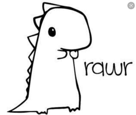 Pin By On Dinosaur Cute Easy Drawings Easy Doodles Drawings Mini