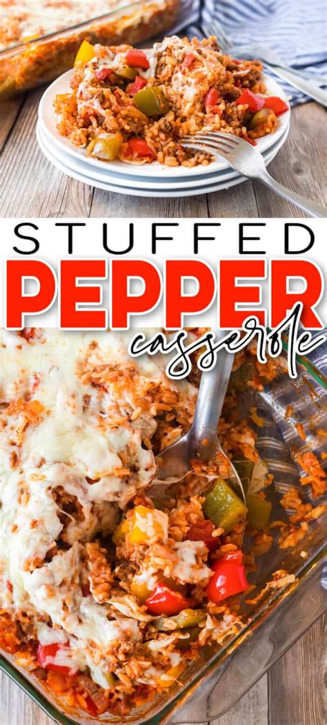 Stuffed Pepper Casserole Mama Loves Food