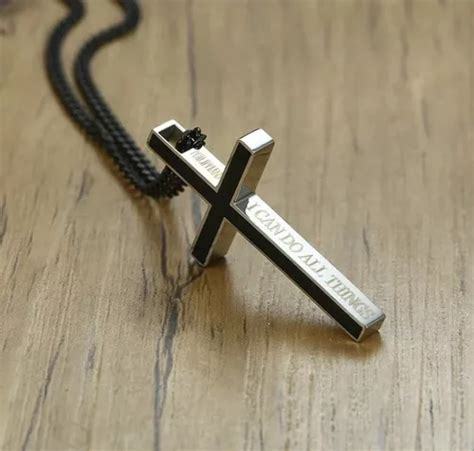 Crucifijo Cruz Jesucristo Acero Inoxidable Collar Unisex En Venta En