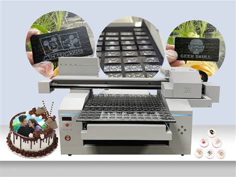 Food Safe A1 Cmykw Edible Food Printer Machine With White Ink For