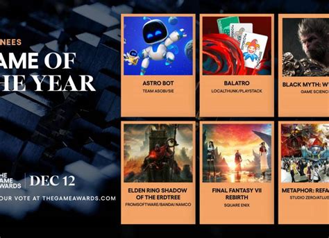 Game Awards 2024 lista de nominados y cómo votar en los Premios Óscar