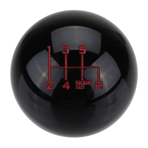 M10x15mm 6 Speed Round Ball Gear Shift Knob Short Throw Shifter Lever Universal