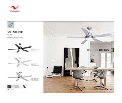 Ceiling Fan Mt Edma In Studio Kipas Plafon Lampu Remote Control