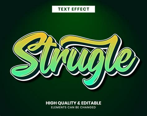 Vibrant Color Script Font Editable Text Effect Text Effects Color