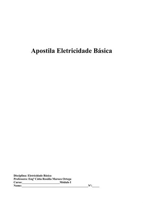 Pdf Eletricidade B Sica Catia Dokumen Tips