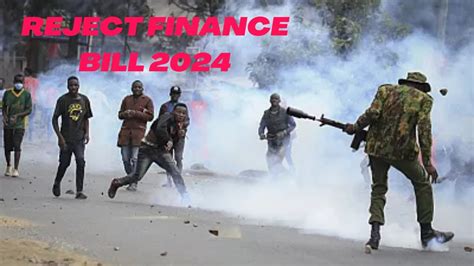 DEMONSTRATIONS IN NAIROBI AS KENYAS REJECT FINANCE BILL 2024 POLICE