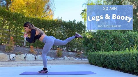 20 Min Legs And Booty Workout No Equipment Youtube