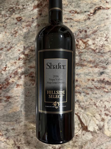 Shafer Cabernet Sauvignon Hillside Select Usa California Napa