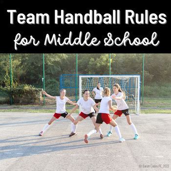 Middle High School PE Team Handball Rules Physical Education Resource