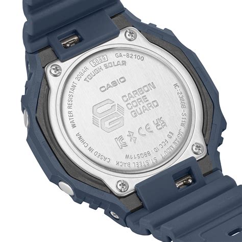 Reloj G SHOCK GA B2100 2A Carbono Resina Hombre Azul Btime