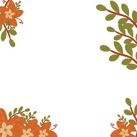 Decoración De Flores Y Hojas Png Flor Flor De Fondo Clipart De Flores Png Y Psd Para