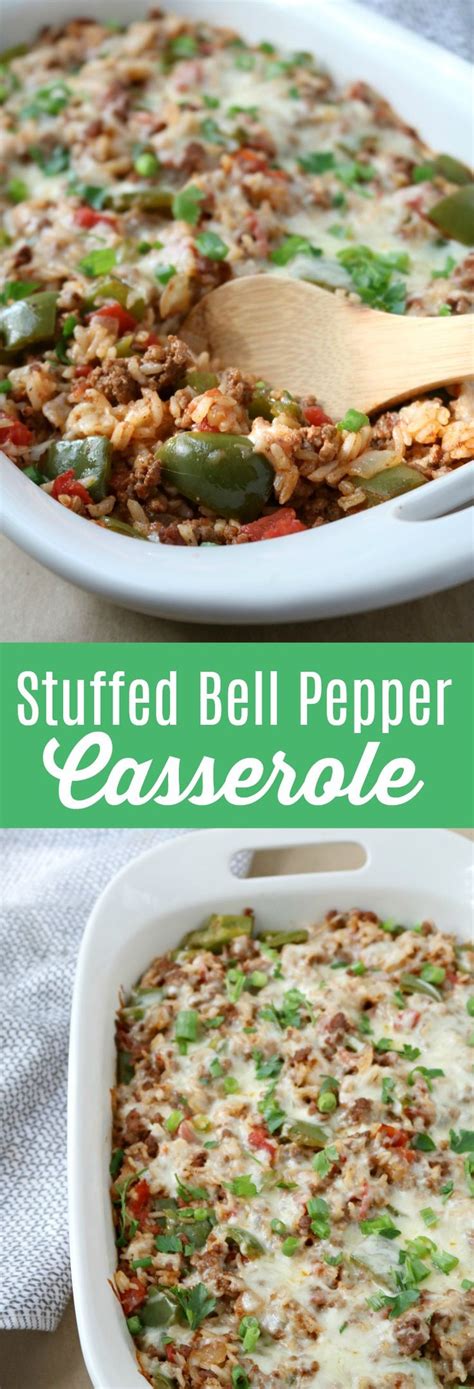 Easy Stuffed Bell Pepper Casserole Recipe