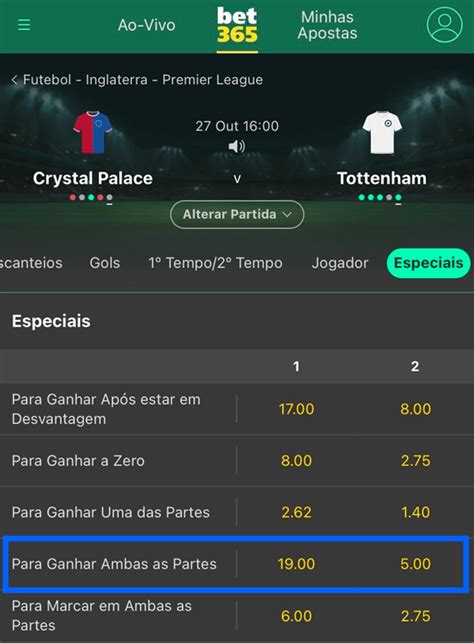 Entenda Como Funciona O Mercado Para Ganhar Em Ambas As Partes Na Bet365