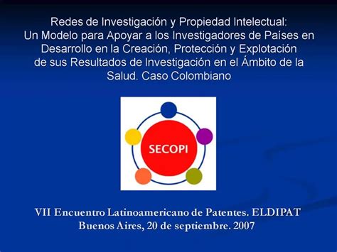 Ppt Redes De Investigaci N Y Propiedad Intelectual Un Modelo Para