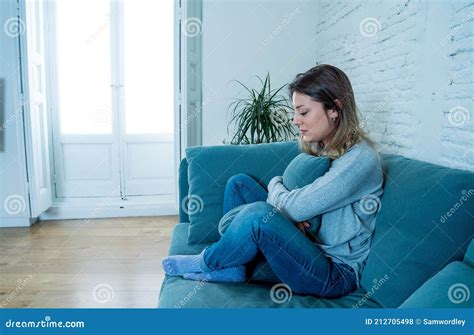 Young Sad Woman Suffering From Depression Feeling Desperate And Lonely