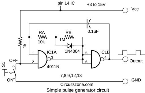 One Pulse Generator Circuit Diagram