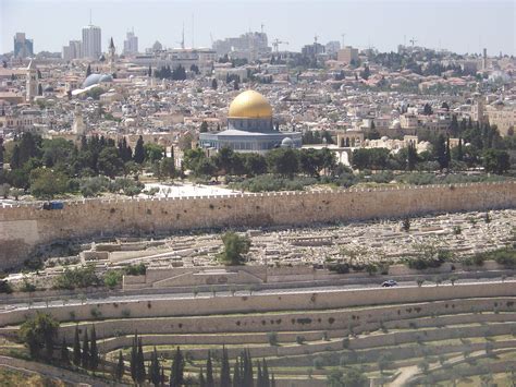 On The Mount Of Olives Looking At The Eastern Wall Of The Temple Mount