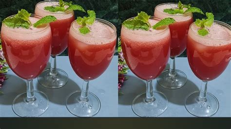 Watermelon Juice Recipehow To Make Watermelon Juicewatermelon Juicerefresh Summer Drinkjuice