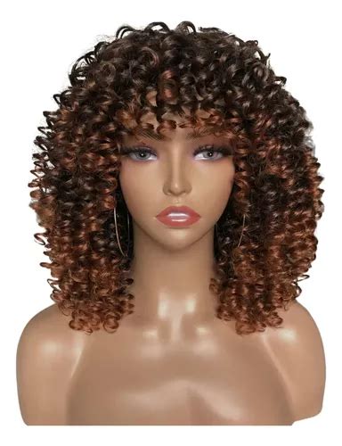 Peruca Lace Wig Afro Cacheada Organica Aspecto Cabelo Humano Frete grátis