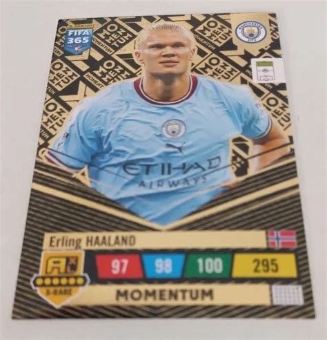 Erling Haaland Panini Adrenalyn Xl Fifa X Rare Momentum