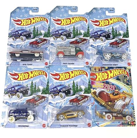 Hot Wheels 2019 Holiday Hot Rods Complete Set Of 6 Toys And Games