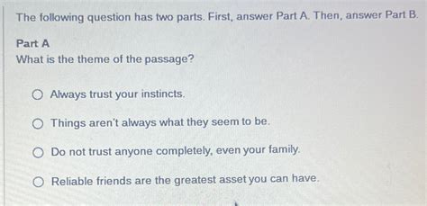 Solved The Following Question Has Two Parts First Answer Chegg