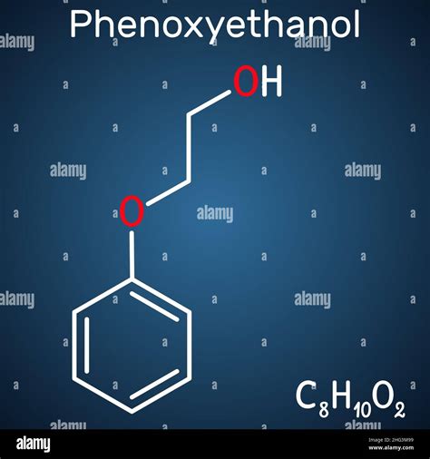 Phenoxyethanol preservative molecule Stock Vector Images - Alamy