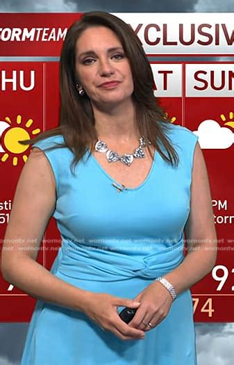 WornOnTV Marias Blue Twist Front Dress On Today Maria Larosa