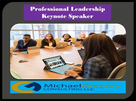 PPT Professional Leadership Keynote Speaker PowerPoint Presentation