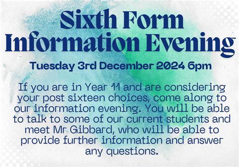 The Weston Road Academy - Sixth Form Information Evening 2024