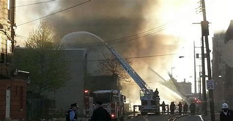 Crews Battle Three Alarm Fire In Warehouse In North Philadelphia Cbs Philadelphia