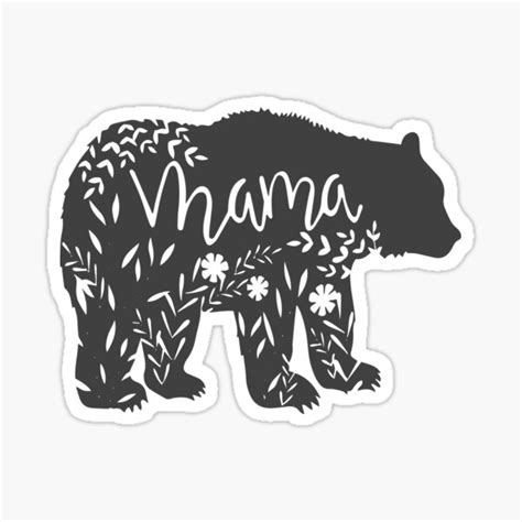 Mama Bear Sticker For Sale By Jennashhart Redbubble