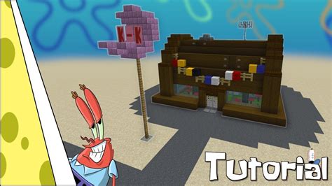 How To Build The Krusty Krab Minecraft Tutorial Youtube