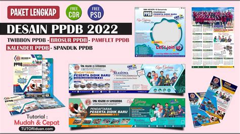 Paket Lengkap Desain Promosi Ppdb Free Cdr Psd Coreldraw