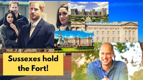 Sussexes Hold The Fort Haz And Meg In Worries After King Charles